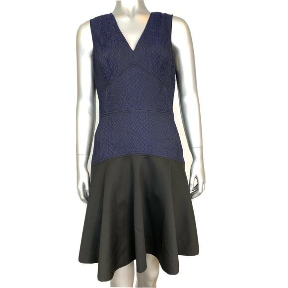 Rebecca Taylor V-Neck Sleeveless Stretch Snake Dress - Picture 2 of 7